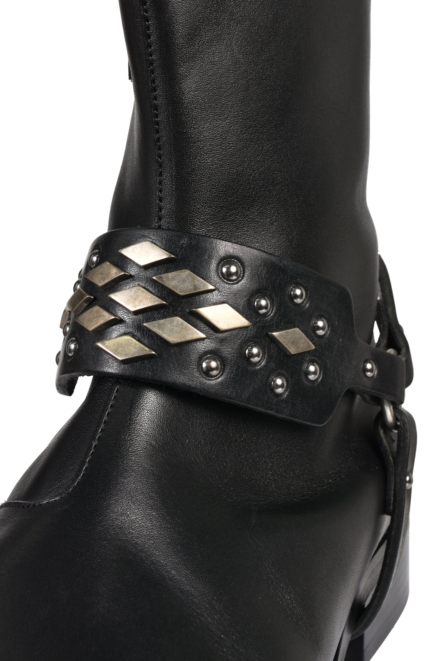 ABSTRACT SNAKE BOOT STRAP / BLK