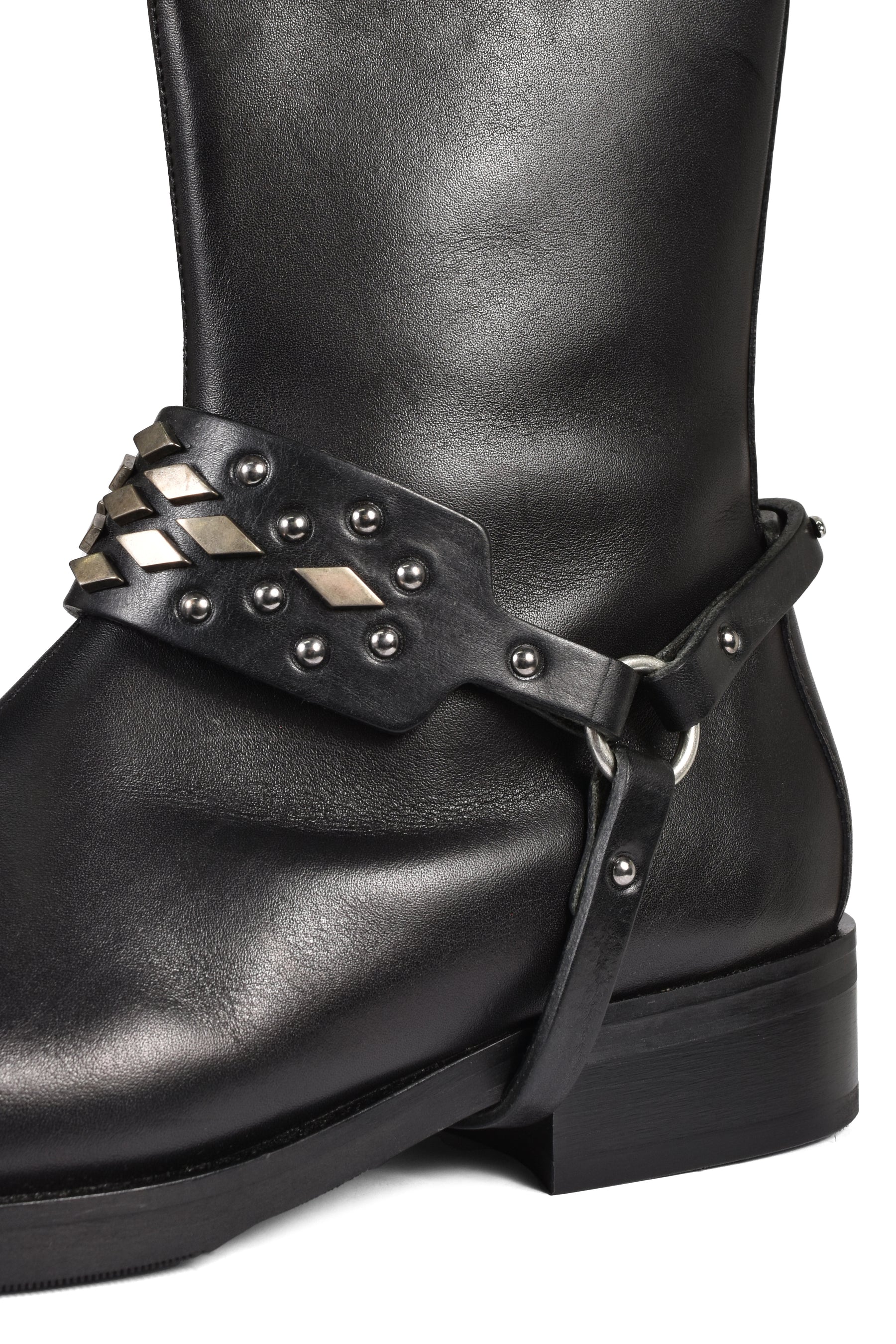 ABSTRACT SNAKE BOOT STRAP / BLK