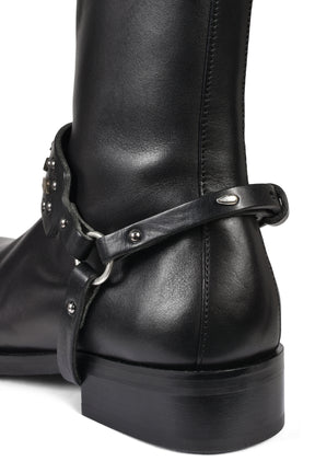 ABSTRACT SNAKE BOOT STRAP / BLK