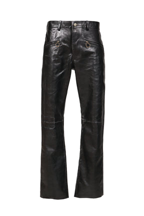 WICKED GAME LEATHER FLARES / BLK SAND