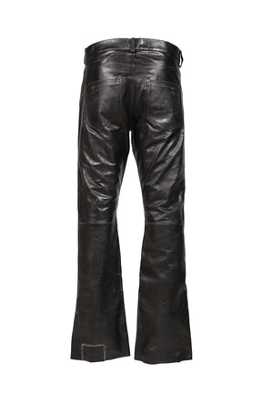 WICKED GAME LEATHER FLARES / BLK SAND