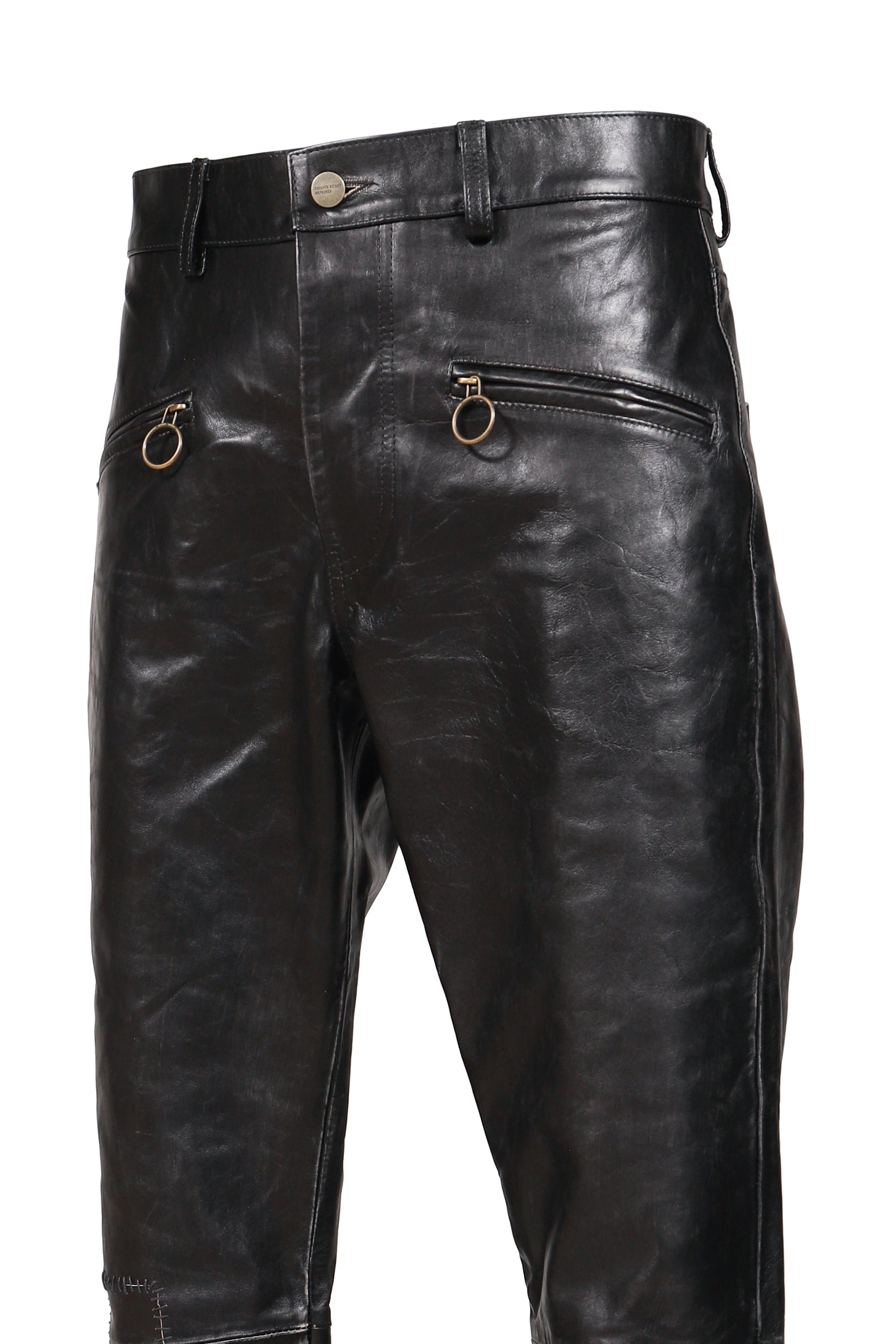 WICKED GAME LEATHER FLARES / BLK SAND