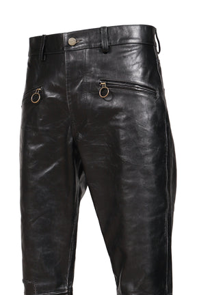 WICKED GAME LEATHER FLARES / BLK SAND