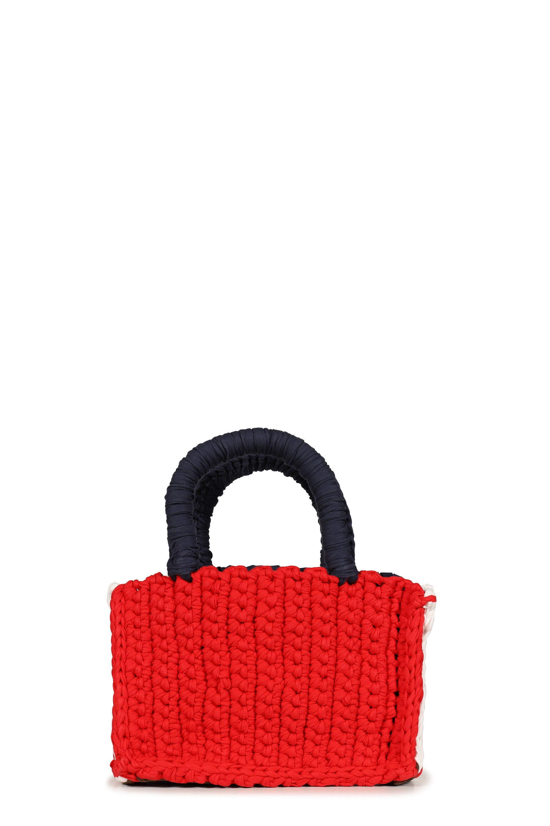 BUCKET BAG WITH FISH CHARM/RED 