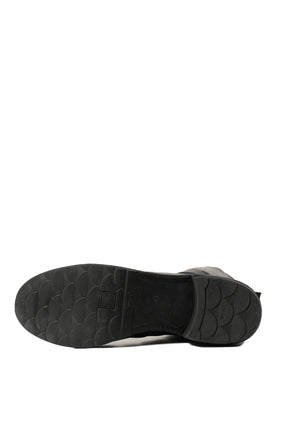 ORTHOPAEDIC MID FRONT ZIP, SOLE LEATHER / BLK