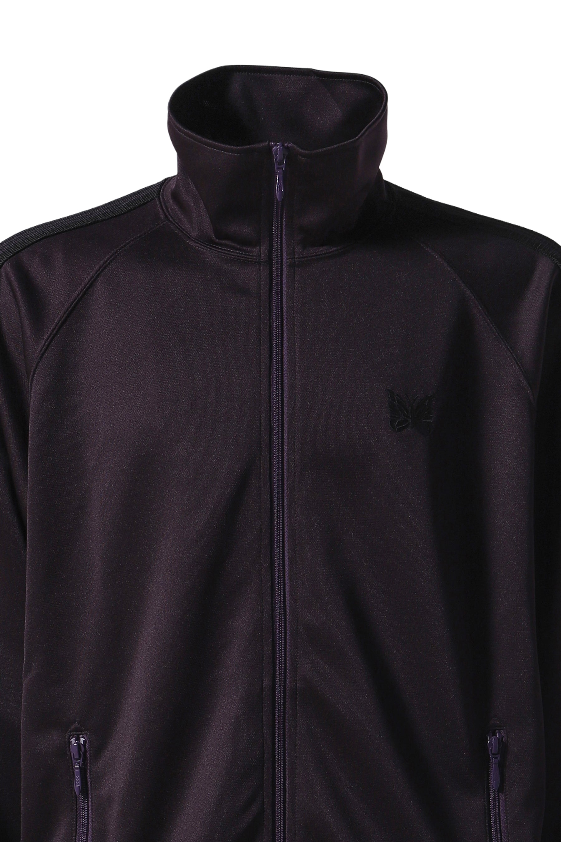 TRACK JACKET - POLY SMOOTH / DK.PUR