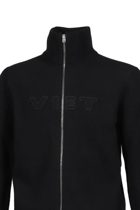 VET ZIP-UP SWEATER / BLACK 