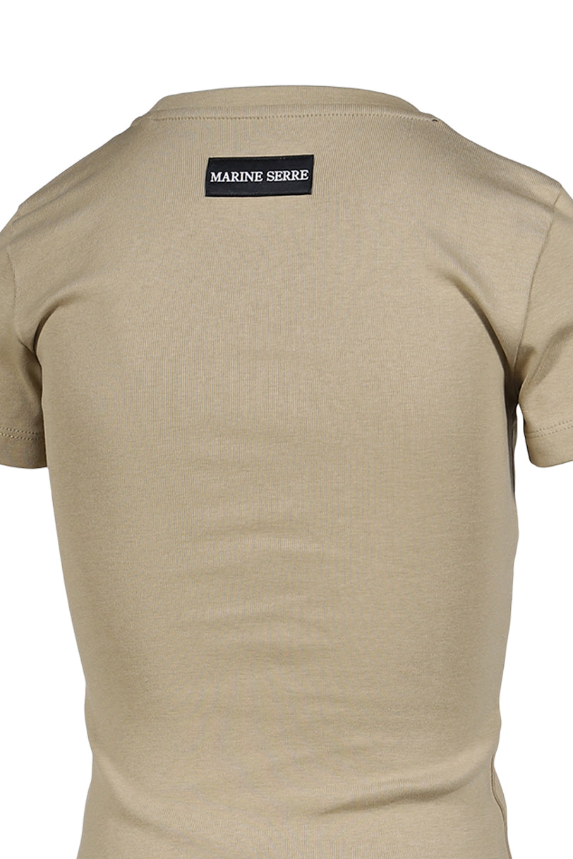 MOON LOGO JERSEY SS BABY FIT T-SHIRT / TAUPE
