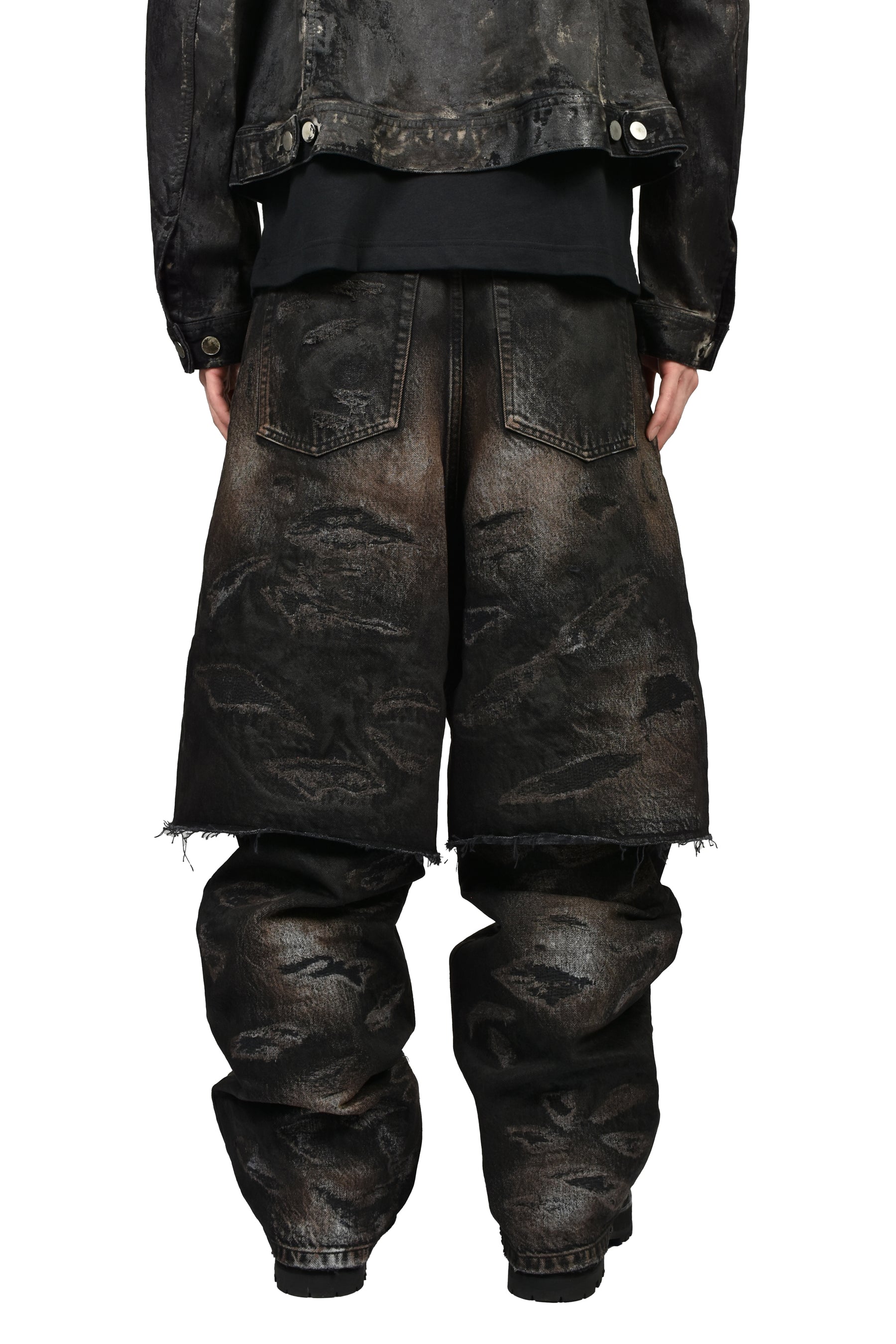 LAYERED BORO JEAN / BLK BRW