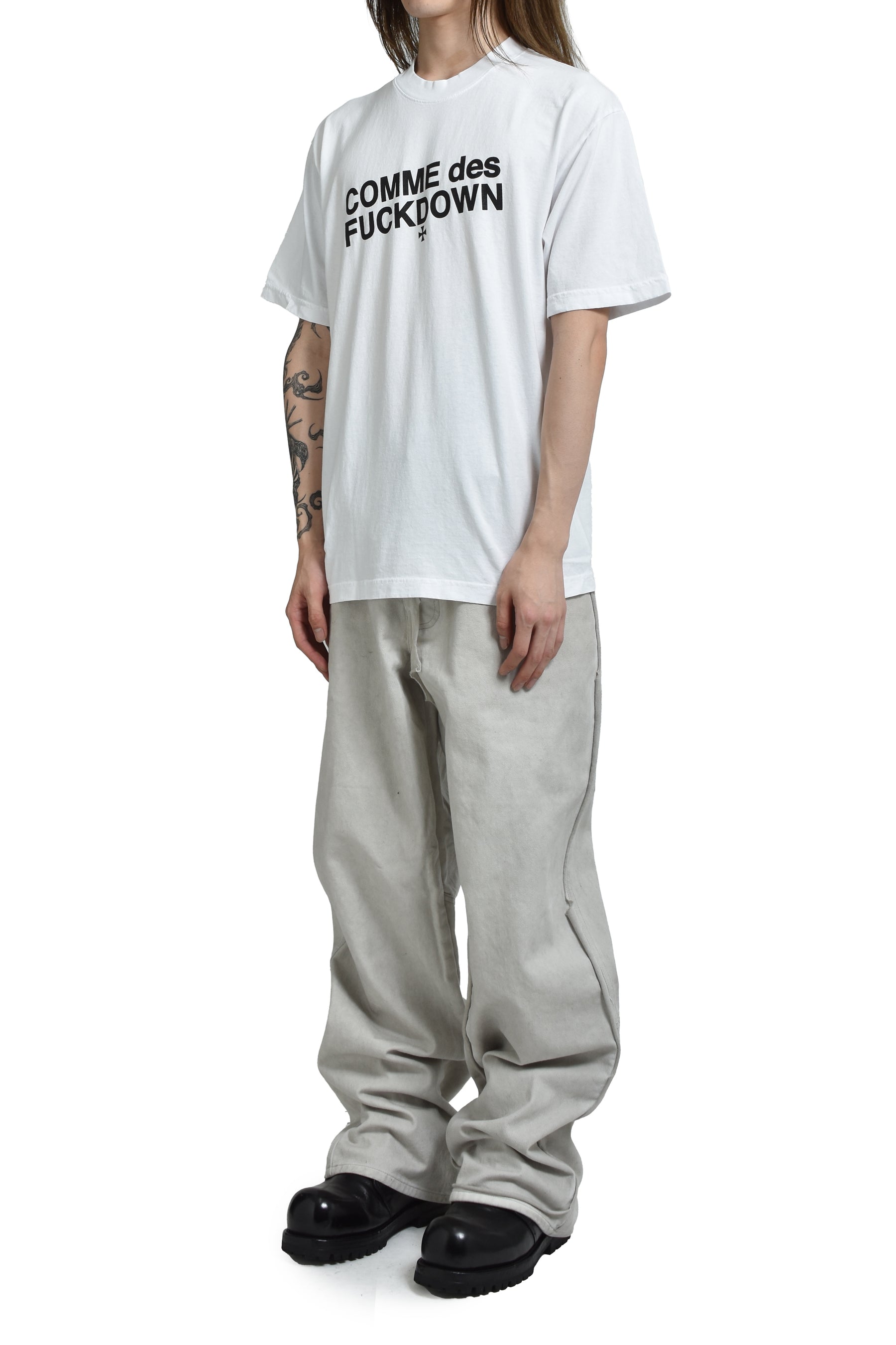 ALICE X SSUR COMME TEE / WHT 