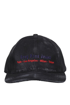 DISTRESSED CAP / BLK
