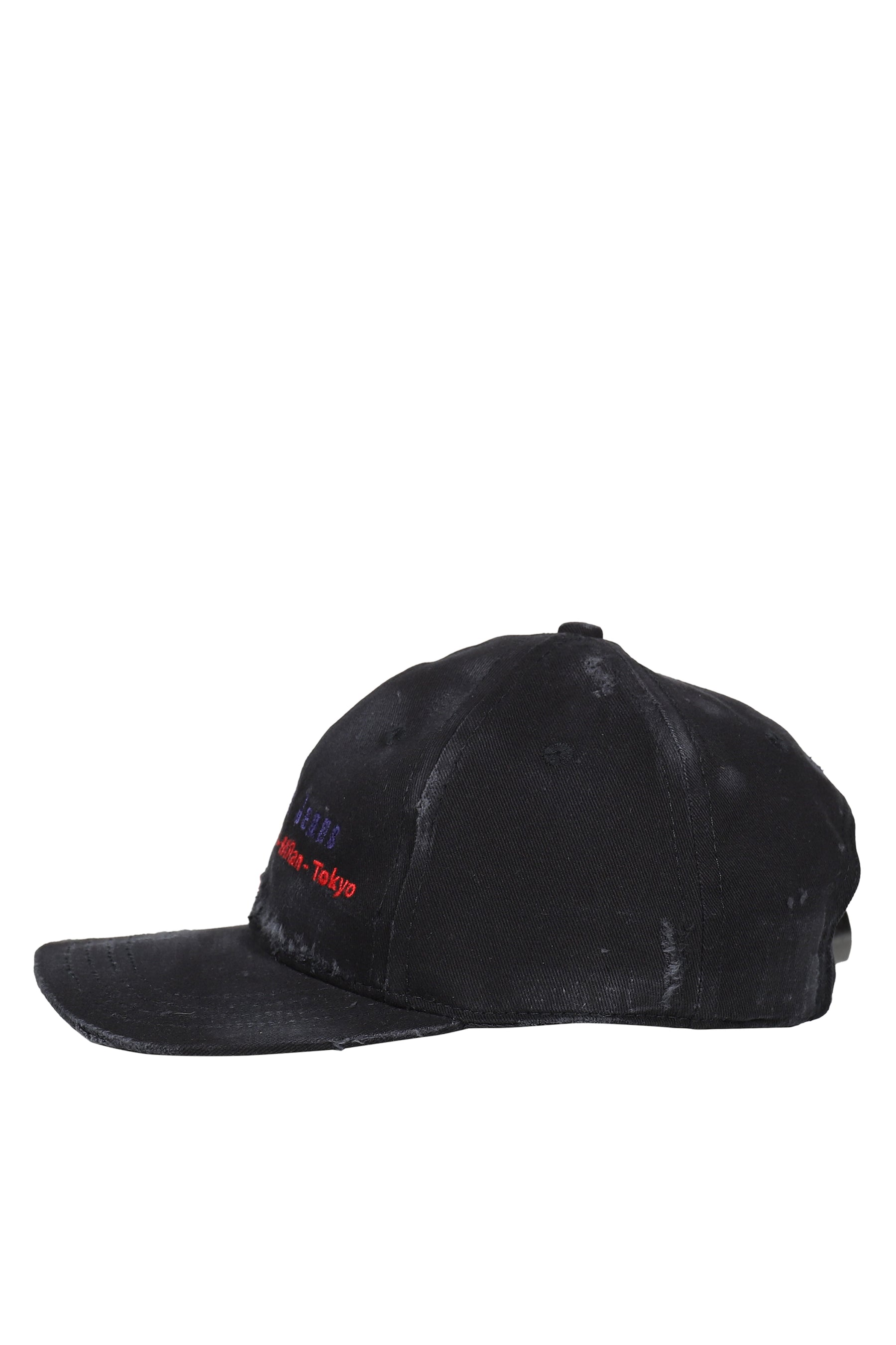 DISTRESSED CAP / BLK