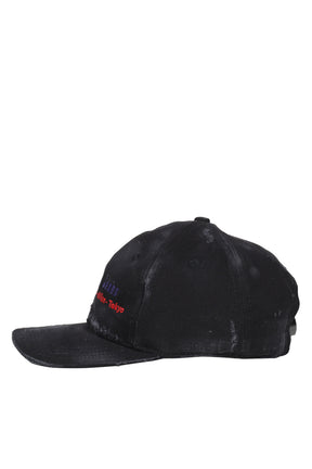 DISTRESSED CAP / BLK