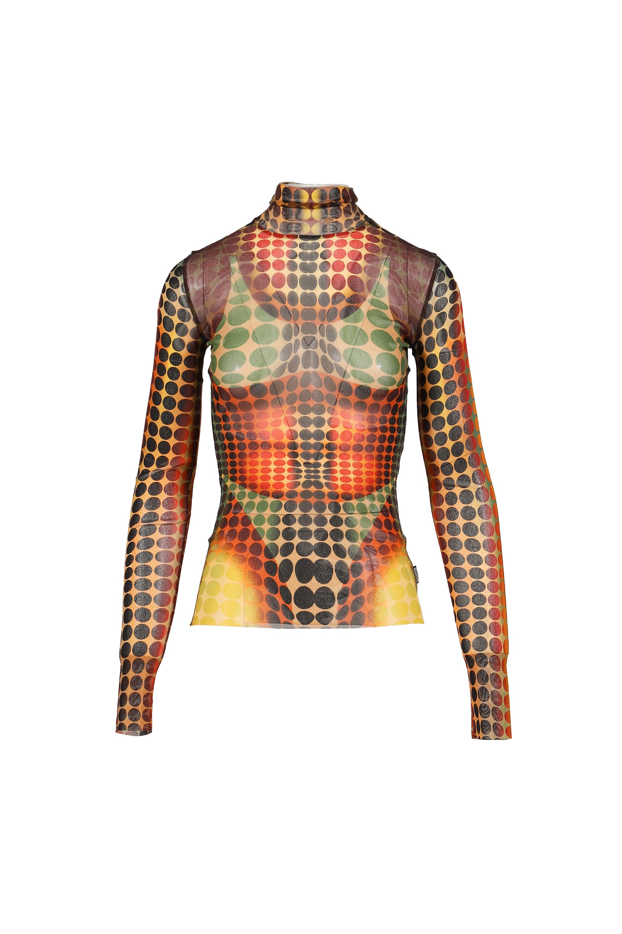 Jean Paul Gaultier RE-EDITION : HIGH NECK WITH LONG SLEEVES / ORG/BLU/BRW