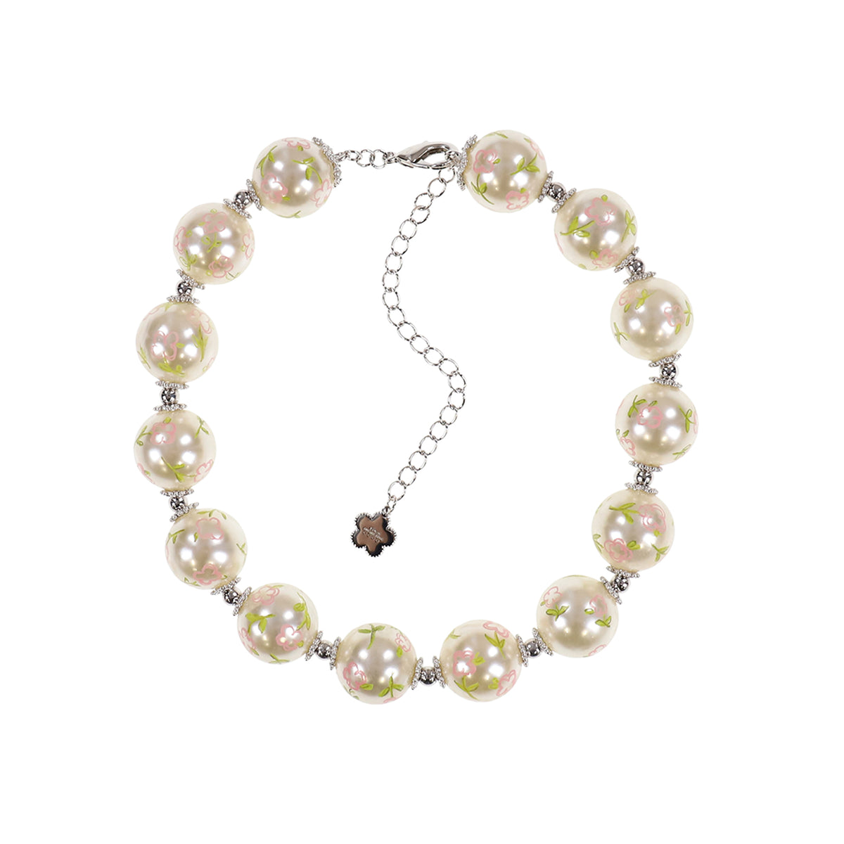 SHUSHU TONG シュシュトン SS26 PAINTED PEARL NECKLACE / PNK 