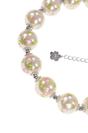 PAINTED PEARL NECKLACE / PNK