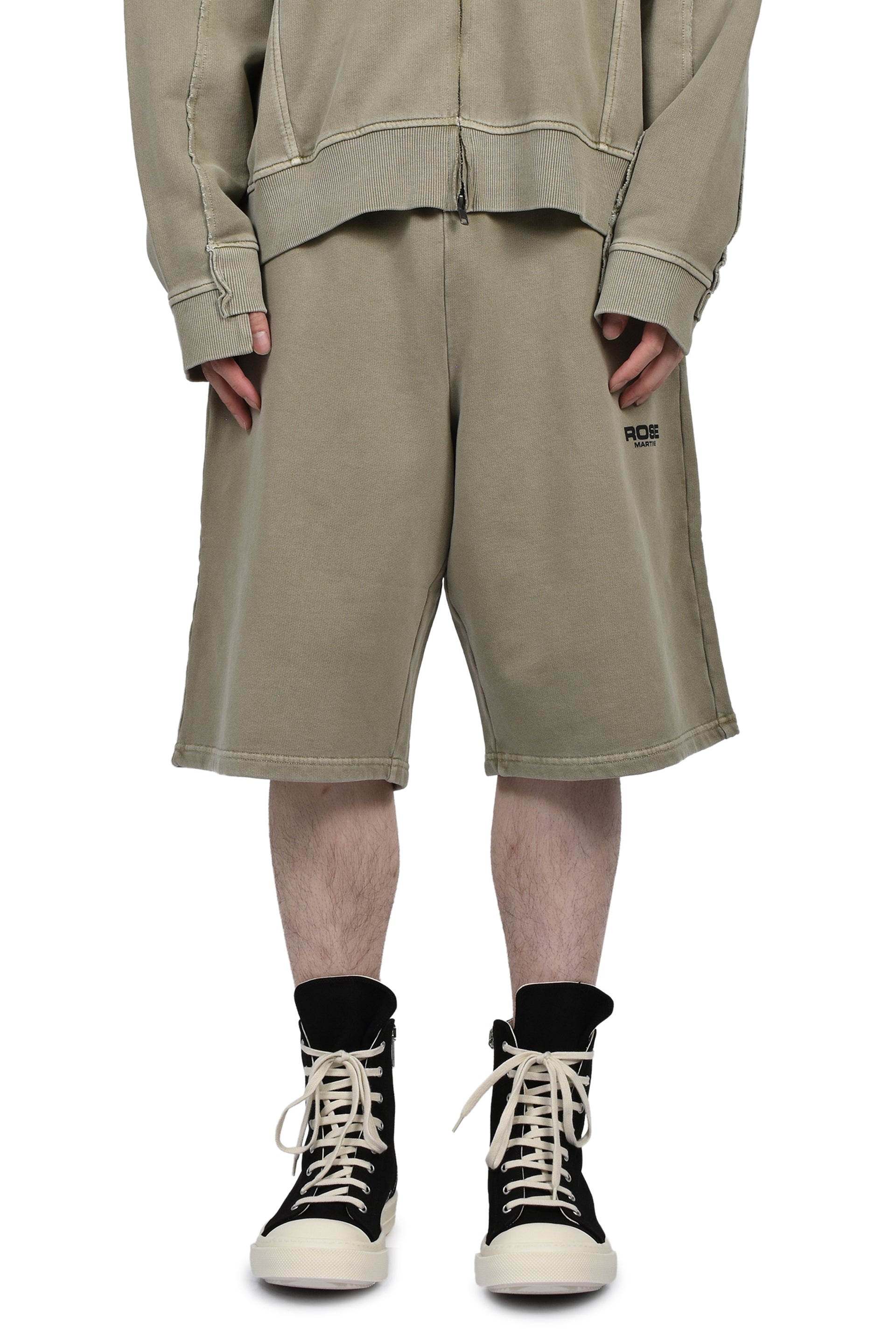 SWEAT SHORT / GRN SAGE WASHED GRN,SAGE WASHED GRY
