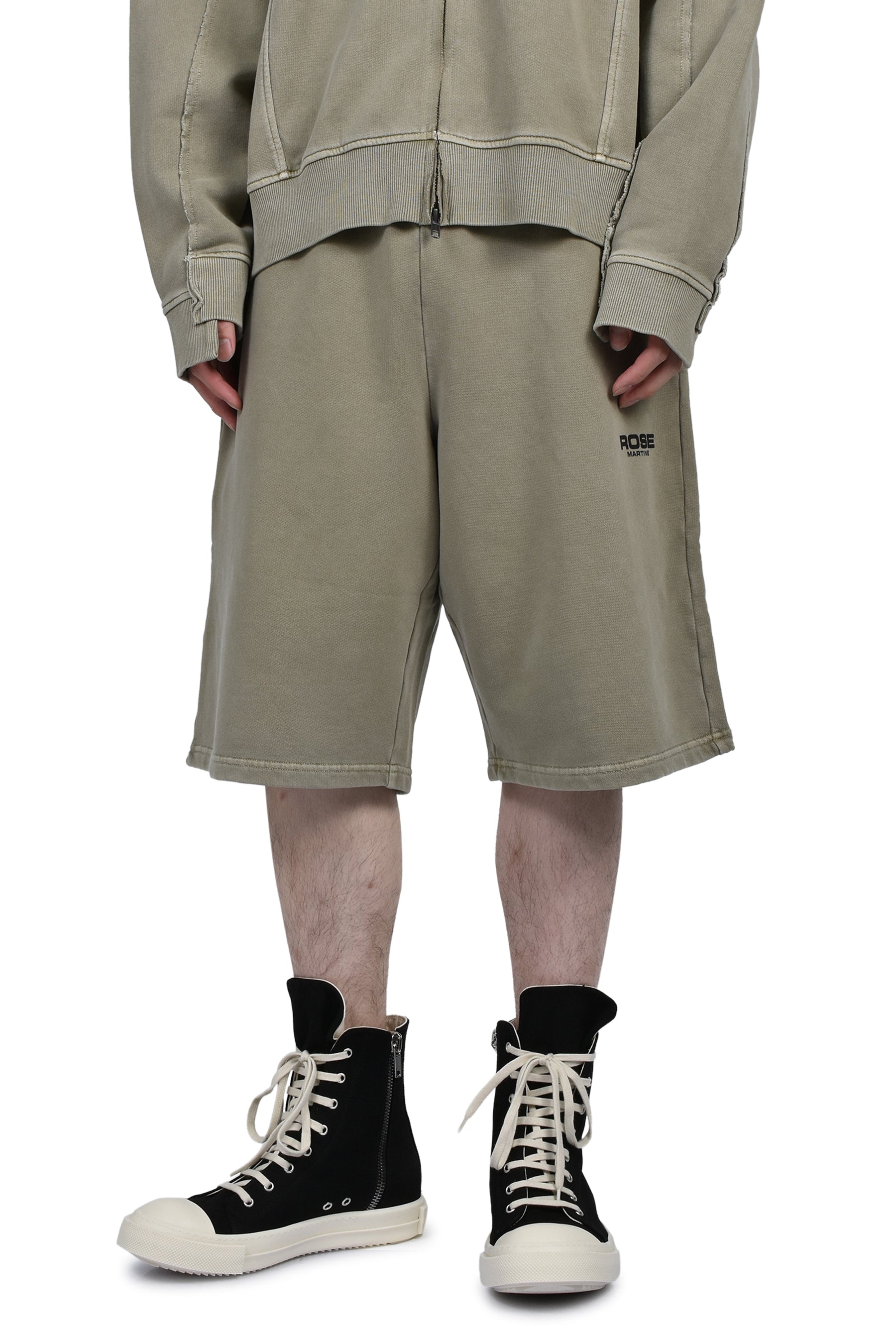 SWEAT SHORTS / GRN SAGE WASHED GRN, SAGE WASHED GRY