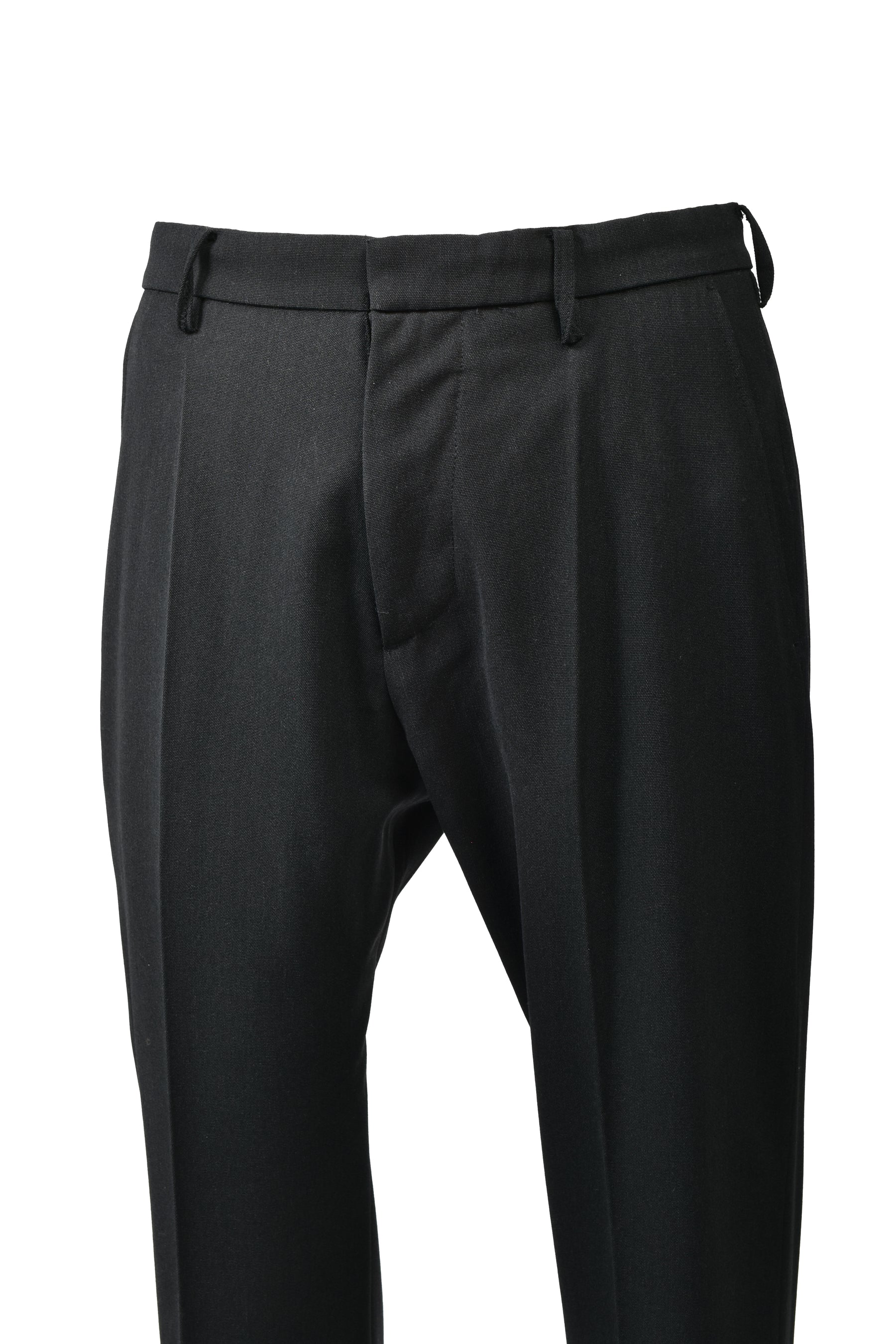 MASU CANVAS FLARE TROUSERS / BLK EBONY