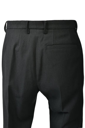 MASU CANVAS FLARE TROUSERS / BLK EBONY