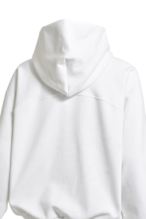 PLAIN ZIP HOODIE / WHT