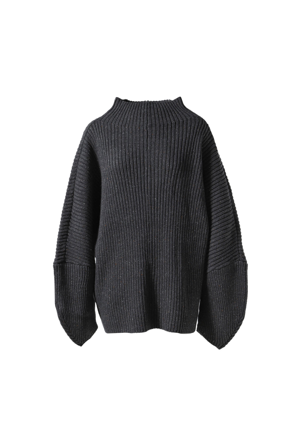 VIVAMUS ヴィヴァムス FW24 DRY BIG RIB KNIT / F - NUBIAN