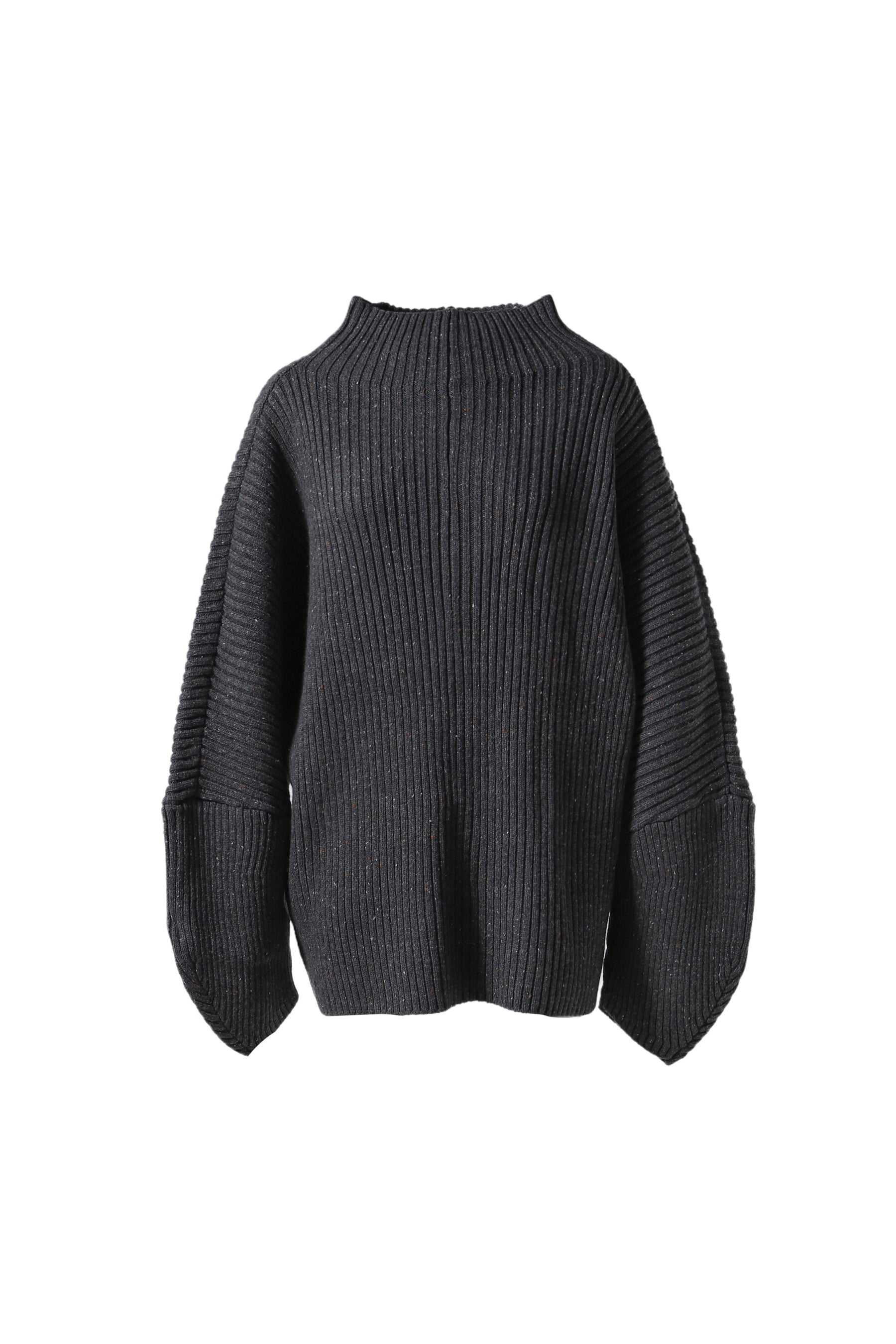 DRY BIG RIB KNIT / GRY