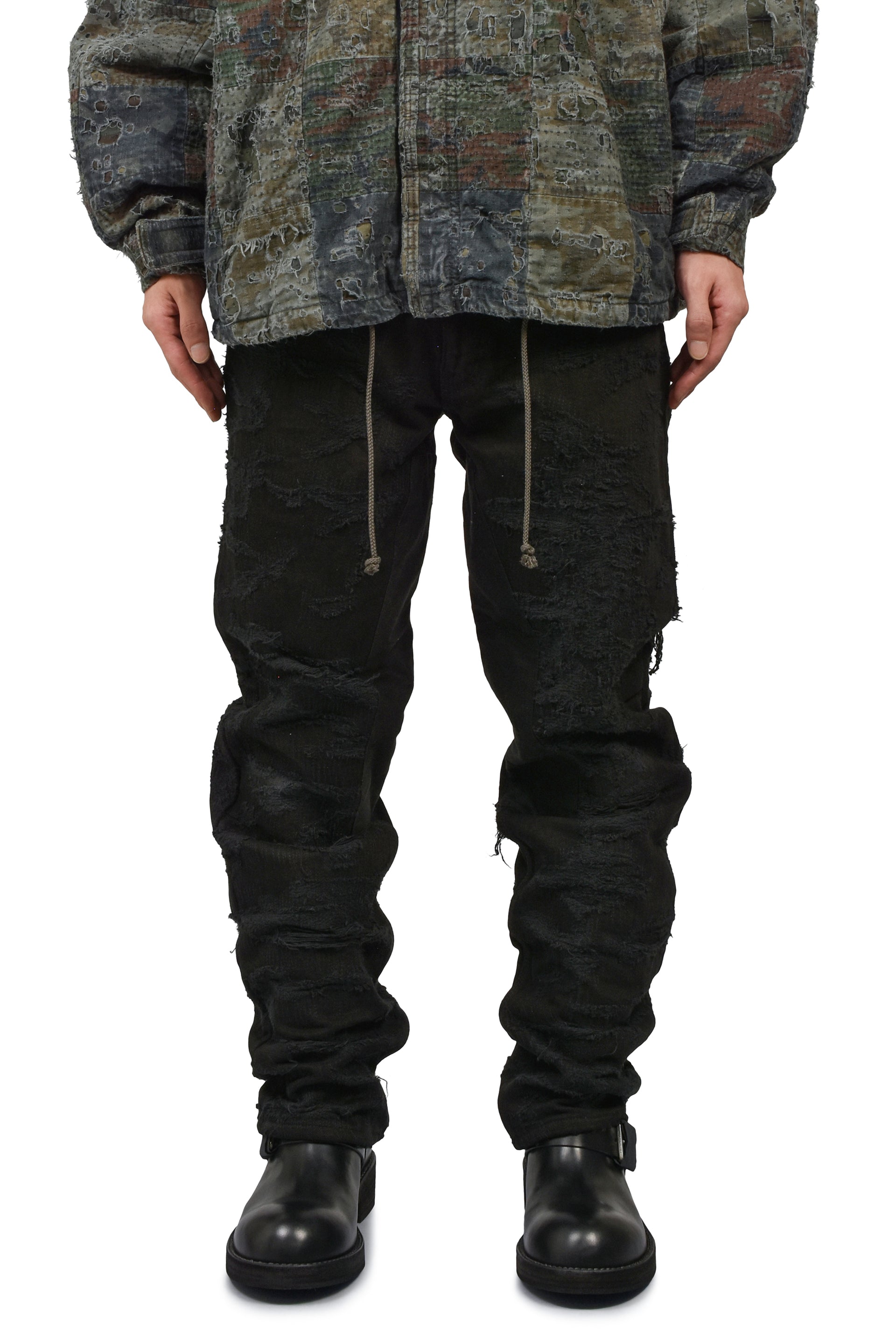 RIP & REPAIR WASHED BLACK JEAN (20TH EXCLUSIVE) / BLK