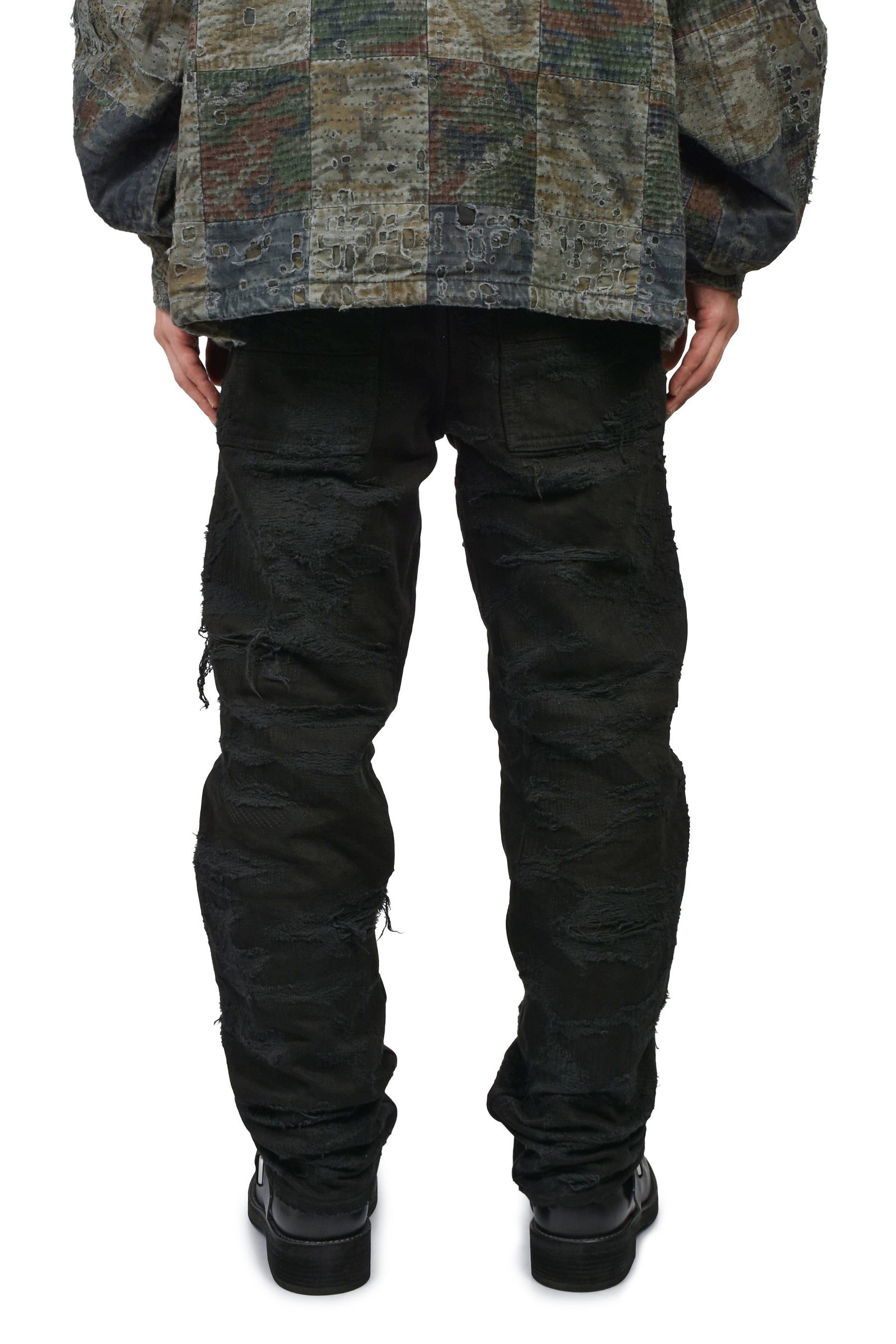 RIP & REPAIR WASHED BLACK JEAN (20TH EXCLUSIVE) / BLK