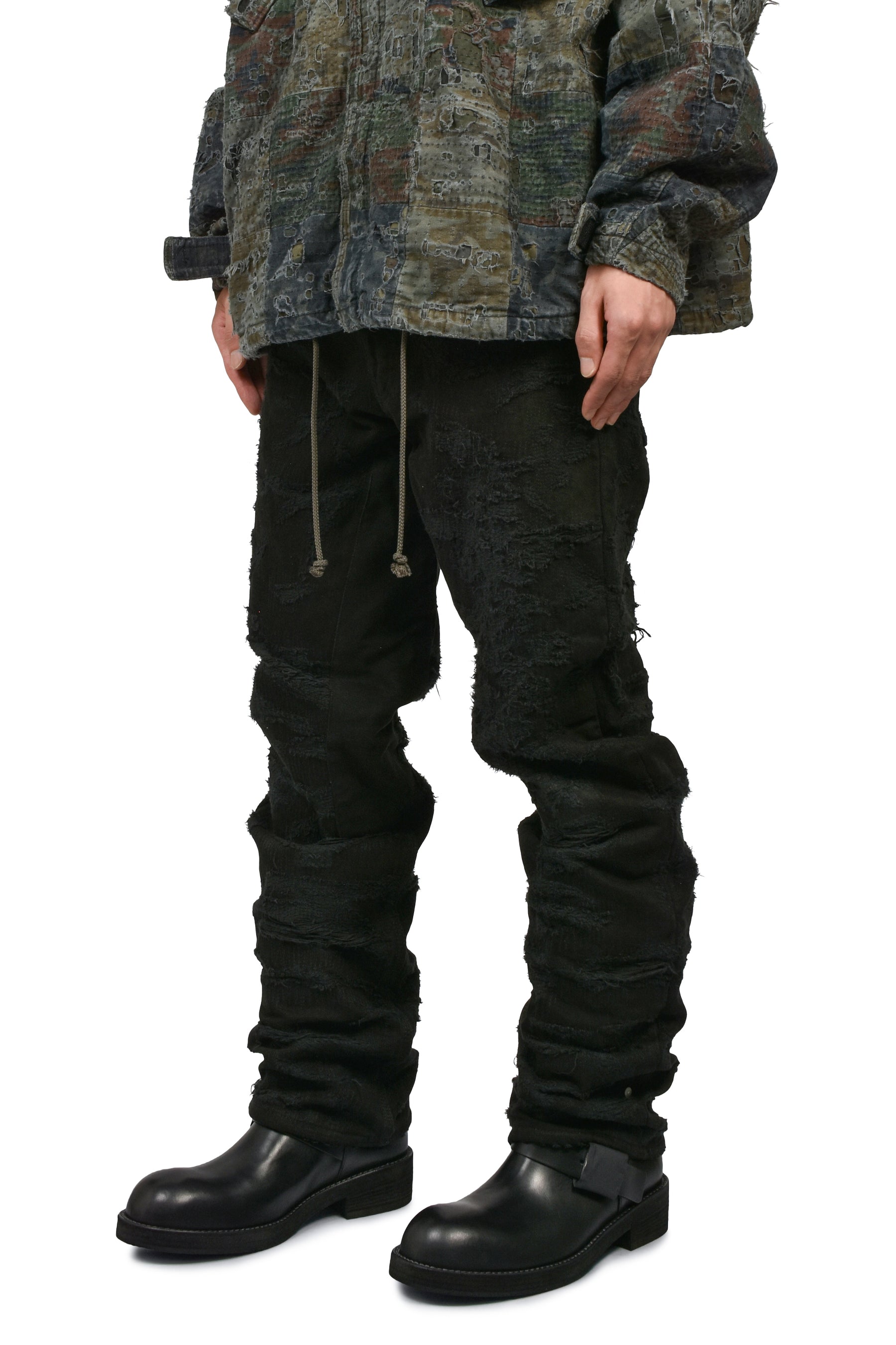 RIP & REPAIR WASHED BLACK JEAN (20TH EXCLUSIVE) / BLK
