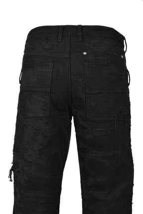 RIP & REPAIR WASHED BLACK JEAN (20TH EXCLUSIVE) / BLK