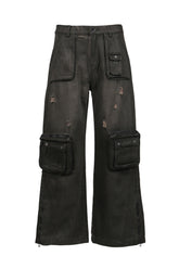 SAFARI CARGO PANTS / BLACK