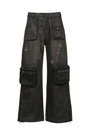 SAFARI CARGO PANTS / BLACK