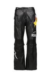 2.0 NEO BAT LEATHER PANTS / BLK