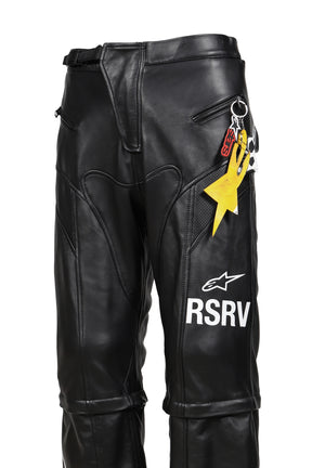 2.0 NEO BAT LEATHER PANTS / BLK
