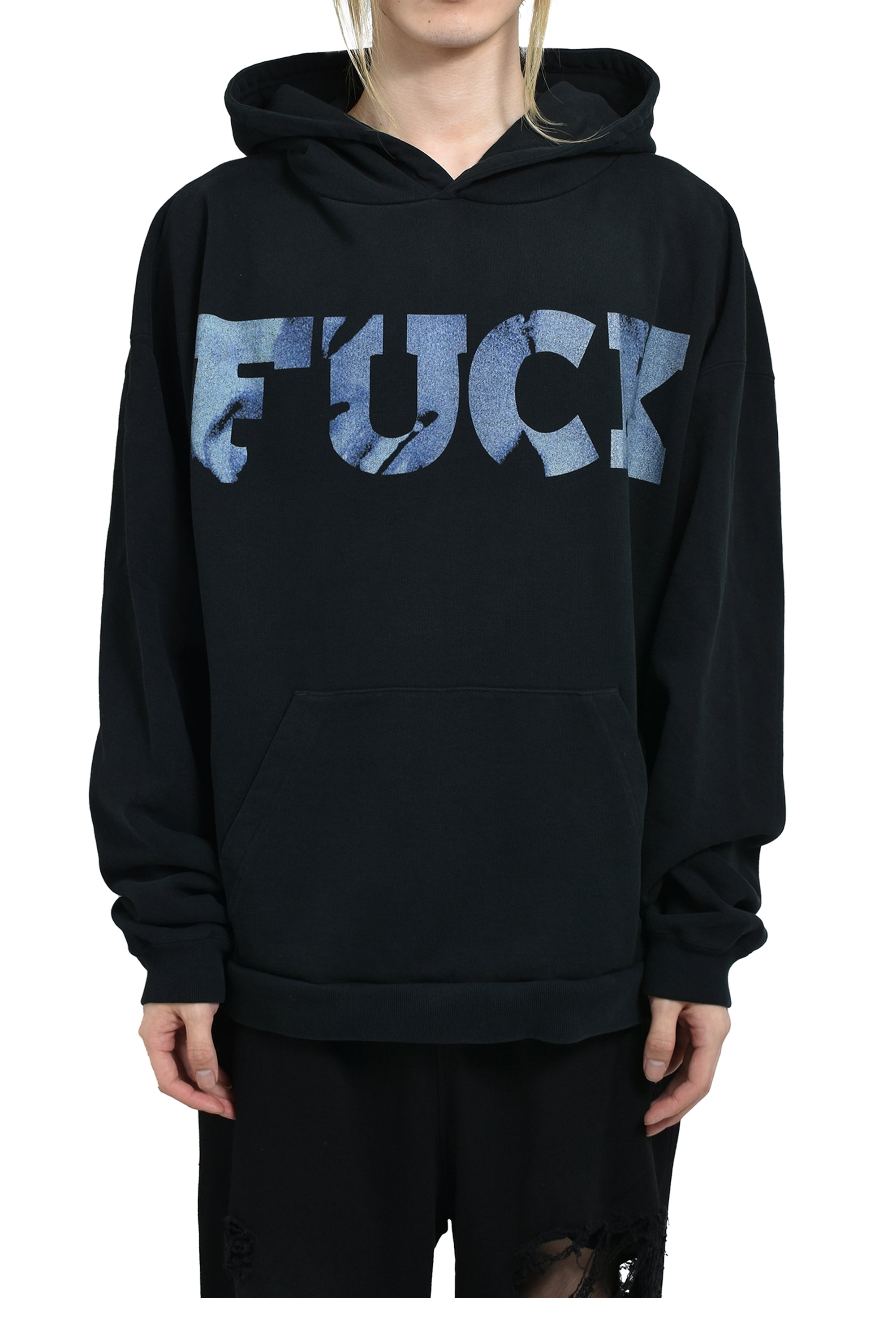 JUN/NAKAYAMA ジュン ナカヤマ FW24 FU HOODIE / BLK - NUBIAN