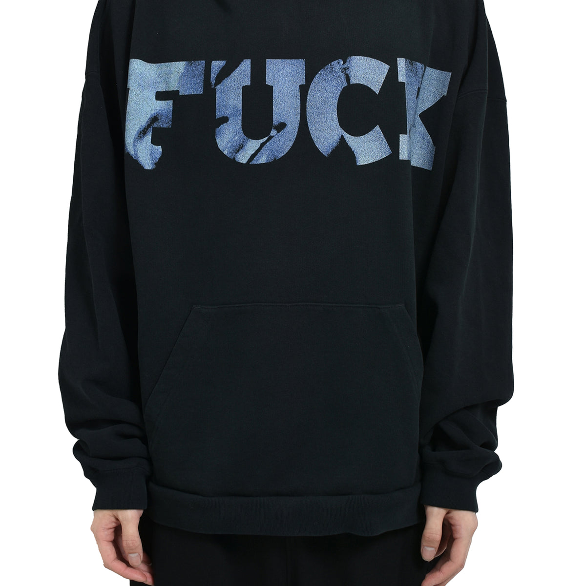 JUN/NAKAYAMA FW24 FU HOODIE / BLACK - NUBIAN