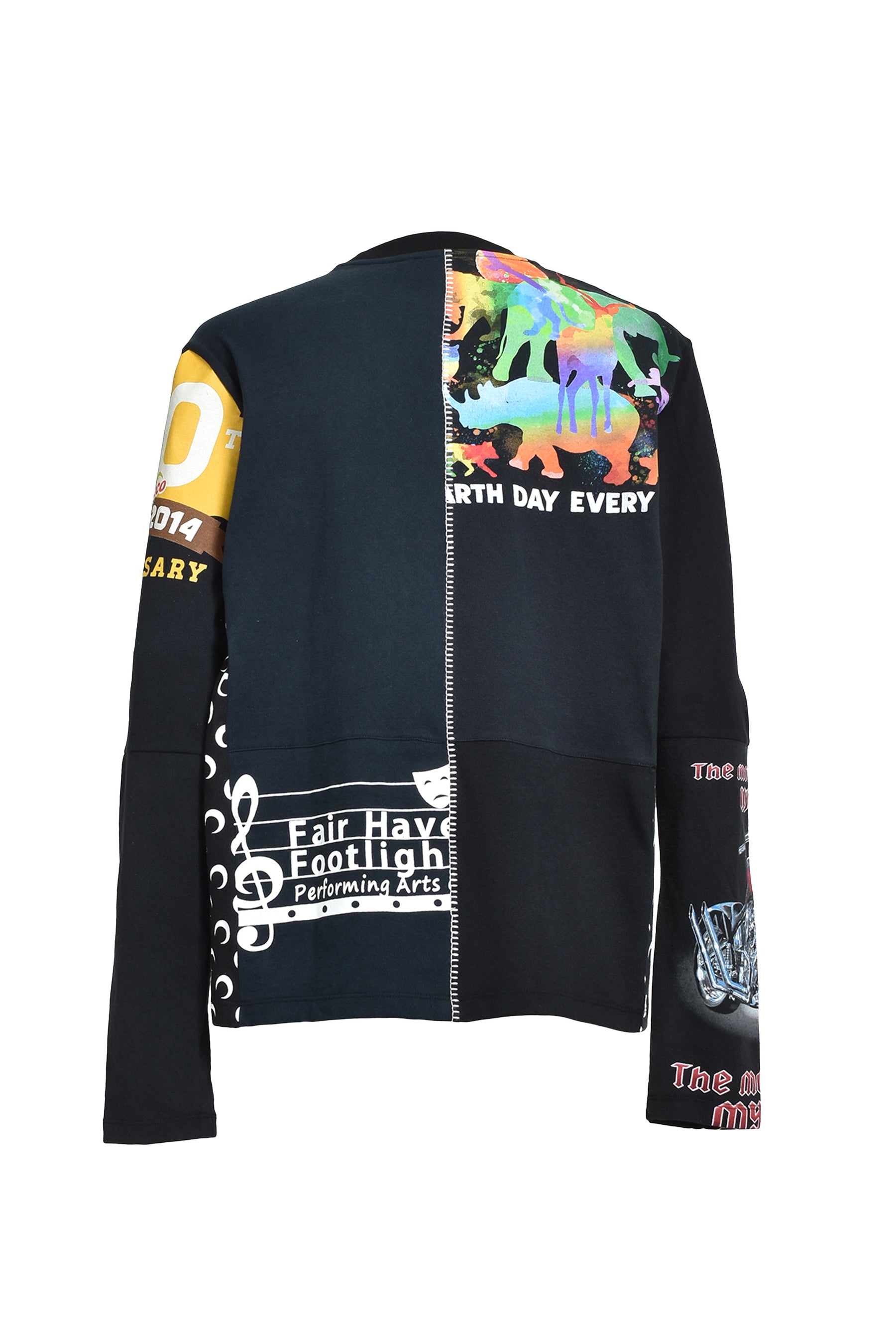 Marine Serre REGENERATED GRAPHIC T-SHIRTS LONG SLEEVES T-SHIRT / ASSORT