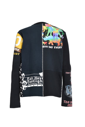 Marine Serre REGENERATED GRAPHIC T-SHIRTS LONG SLEEVES T-SHIRT / ASSORT