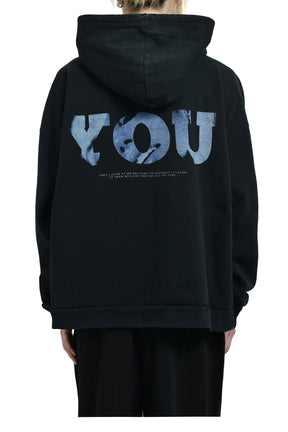 JUN/NAKAYAMA FU HOODIE / BLK