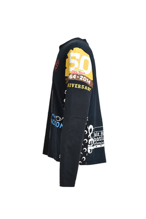 Marine Serre REGENERATED GRAPHIC T-SHIRTS LONG SLEEVES T-SHIRT / ASSORT