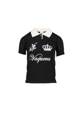 POLO WITH SHORT SLEEVES KNIT / BLK