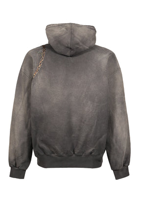 TROMPE L’OEIL EMBROIDERY HOODIE / BLK