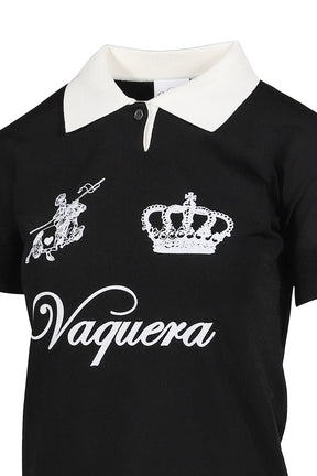 POLO WITH SHORT SLEEVES KNIT / BLK