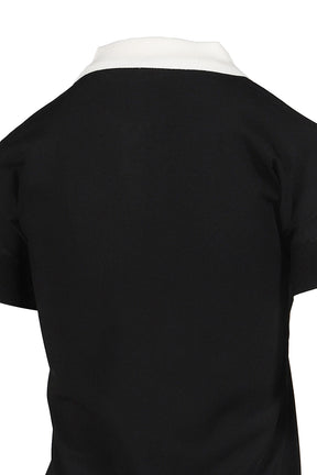 POLO WITH SHORT SLEEVES KNIT / BLK