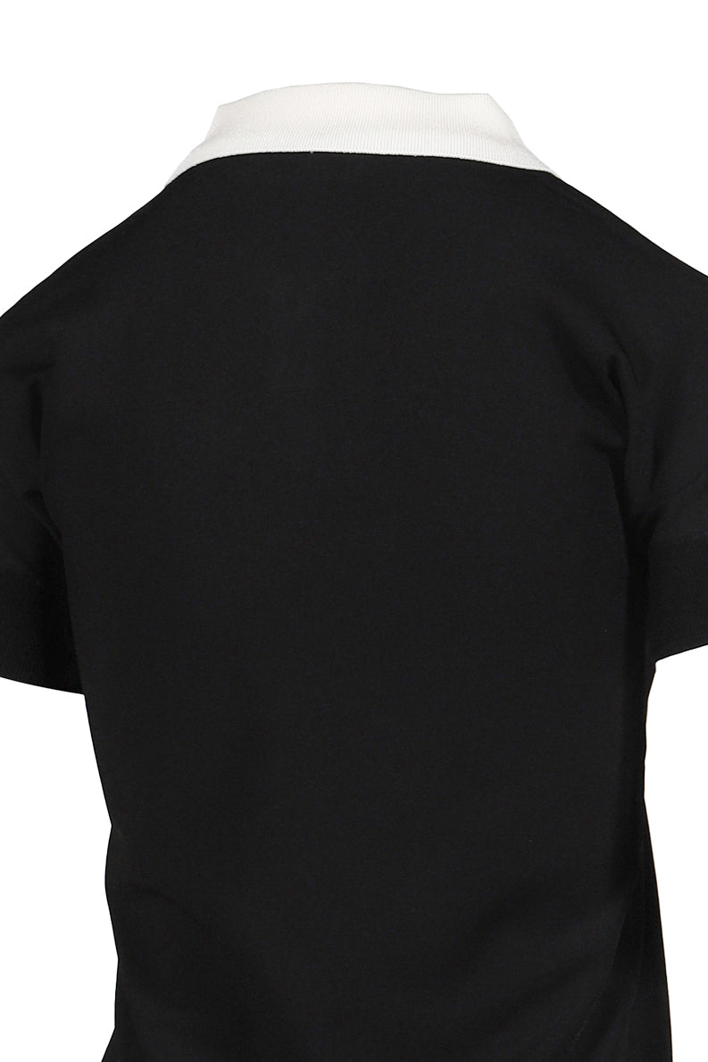 POLO WITH SHORT SLEEVES KNIT / BLK