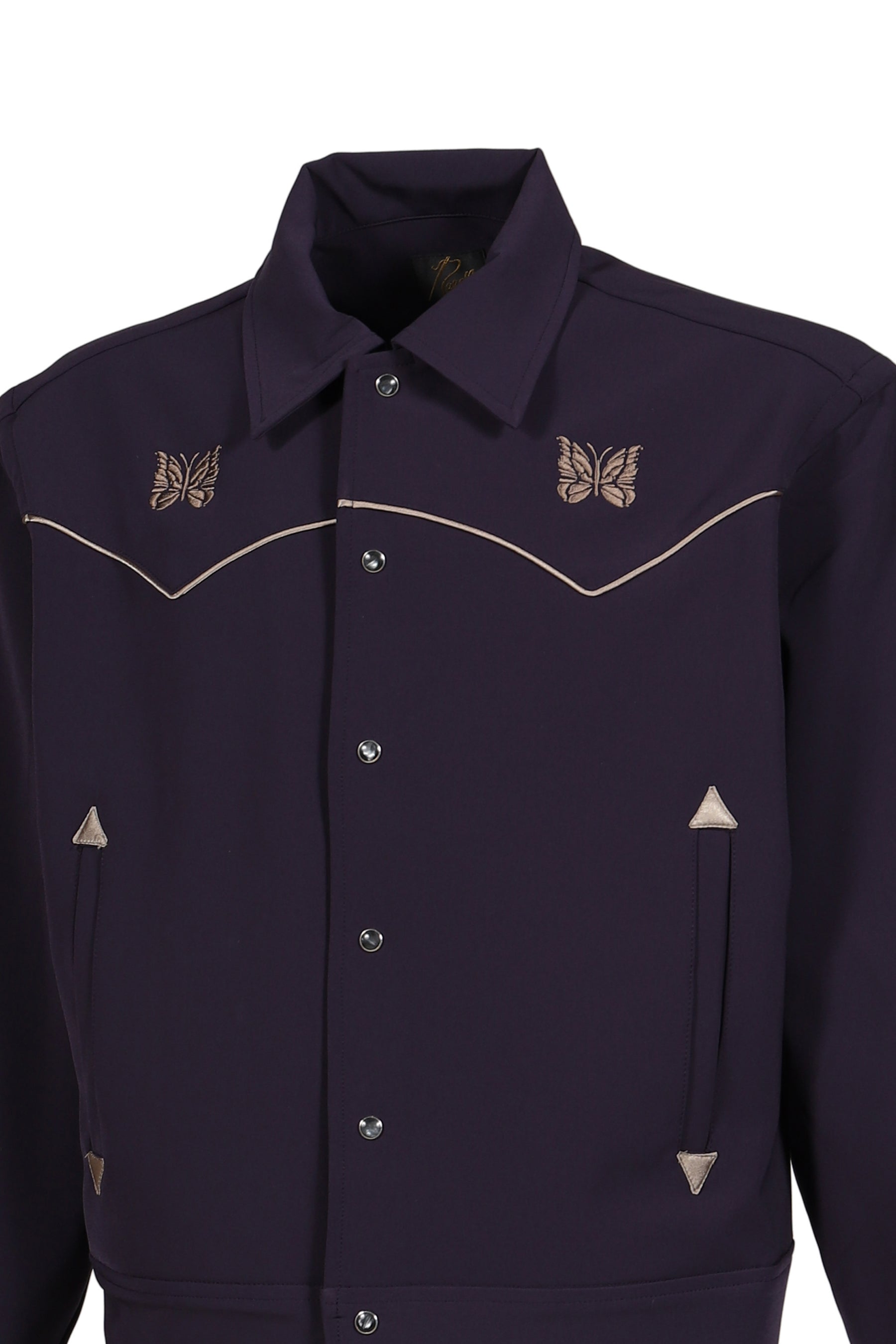PIPING COWBOY JACKET - POLY DOUBLE CLOTH / PUR