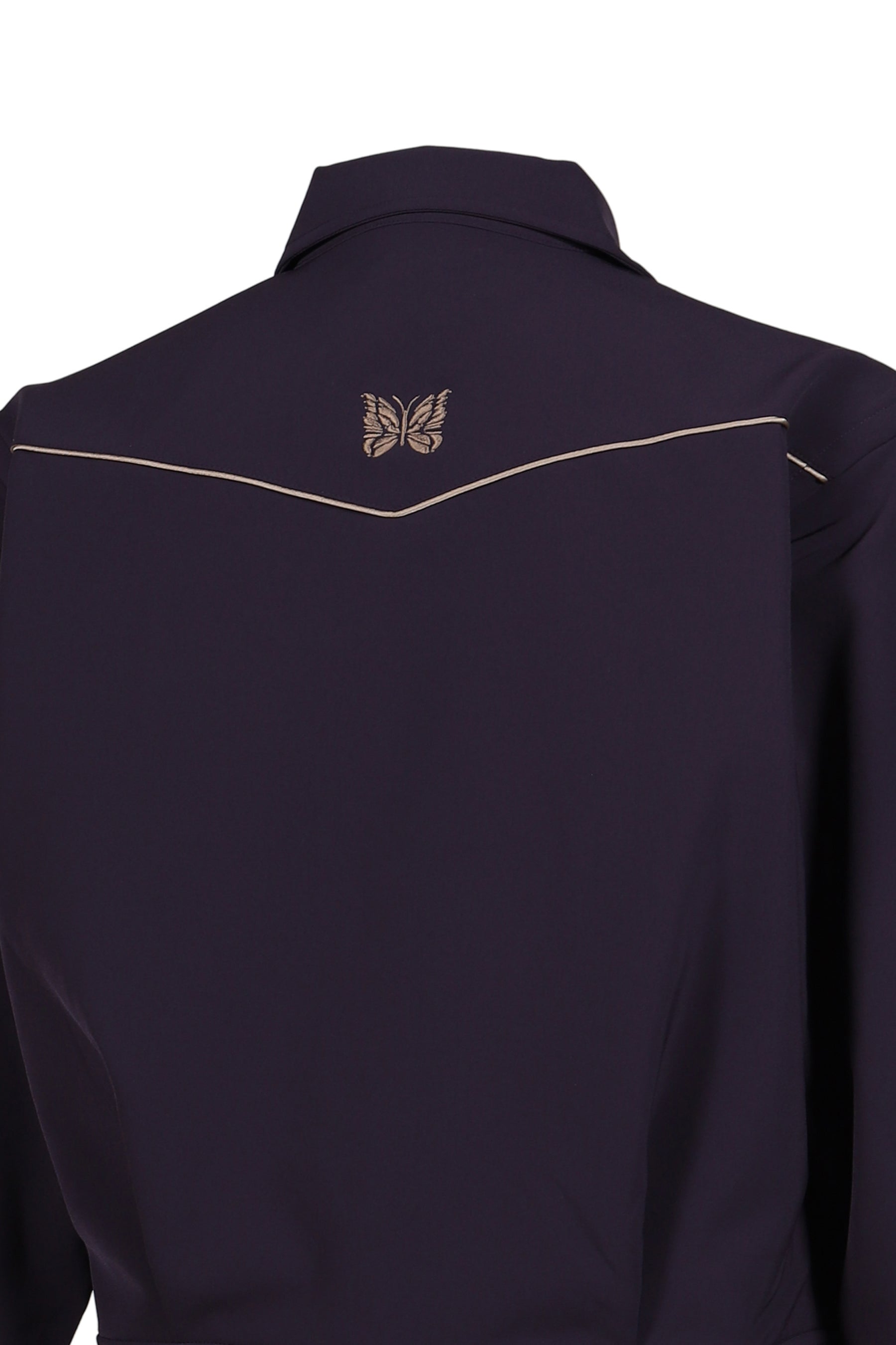PIPING COWBOY JACKET - POLY DOUBLE CLOTH / PUR