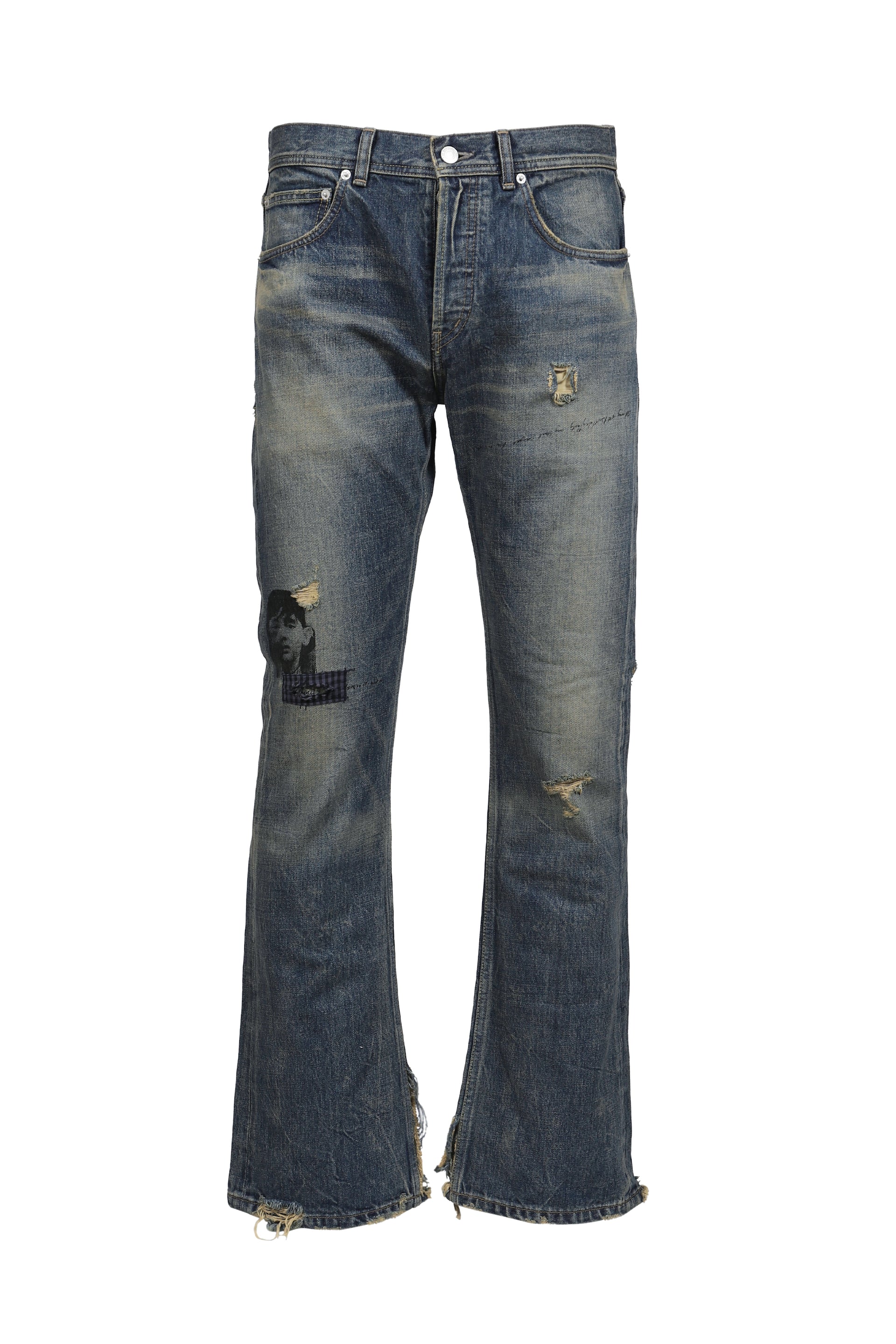 ONLY SON (BRUISED) JEANS / Patched Deep Blue