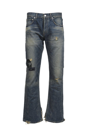 ONLY SON (BRUISED) JEANS / Patched Deep Blue